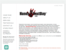 Tablet Screenshot of handymannextday.com